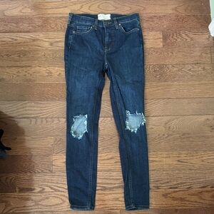 Free People dark wash skinny jeans - 26